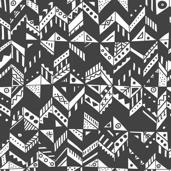 Vector Seamless Pattern Ethnic Tribal Hand Drawn Trendy Ornaments Can Royalty Free Stock Vectors