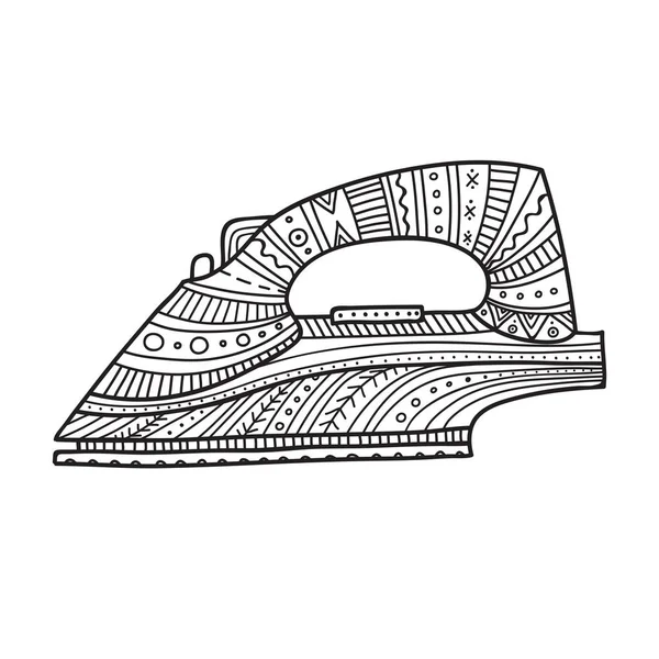 Векторні Ілюстрації Заліза Стилі Бохо Може Використовуватися Наклейка Піктограма Логотип — стоковий вектор