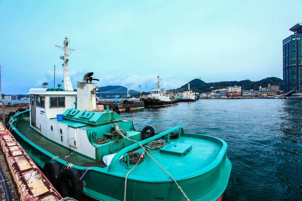 Buque Carga Estacionado Muelle Mojiko Kitakyushu Fukuoka Japón — Foto de Stock