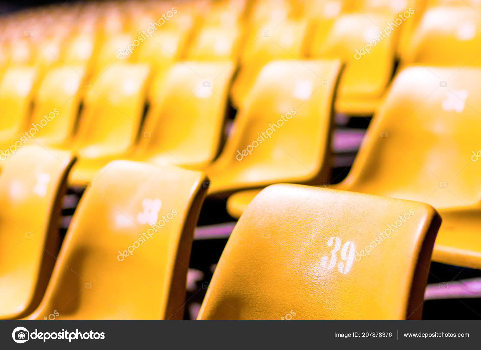 Plastic Chair All Numbers Large Conference Room Stock