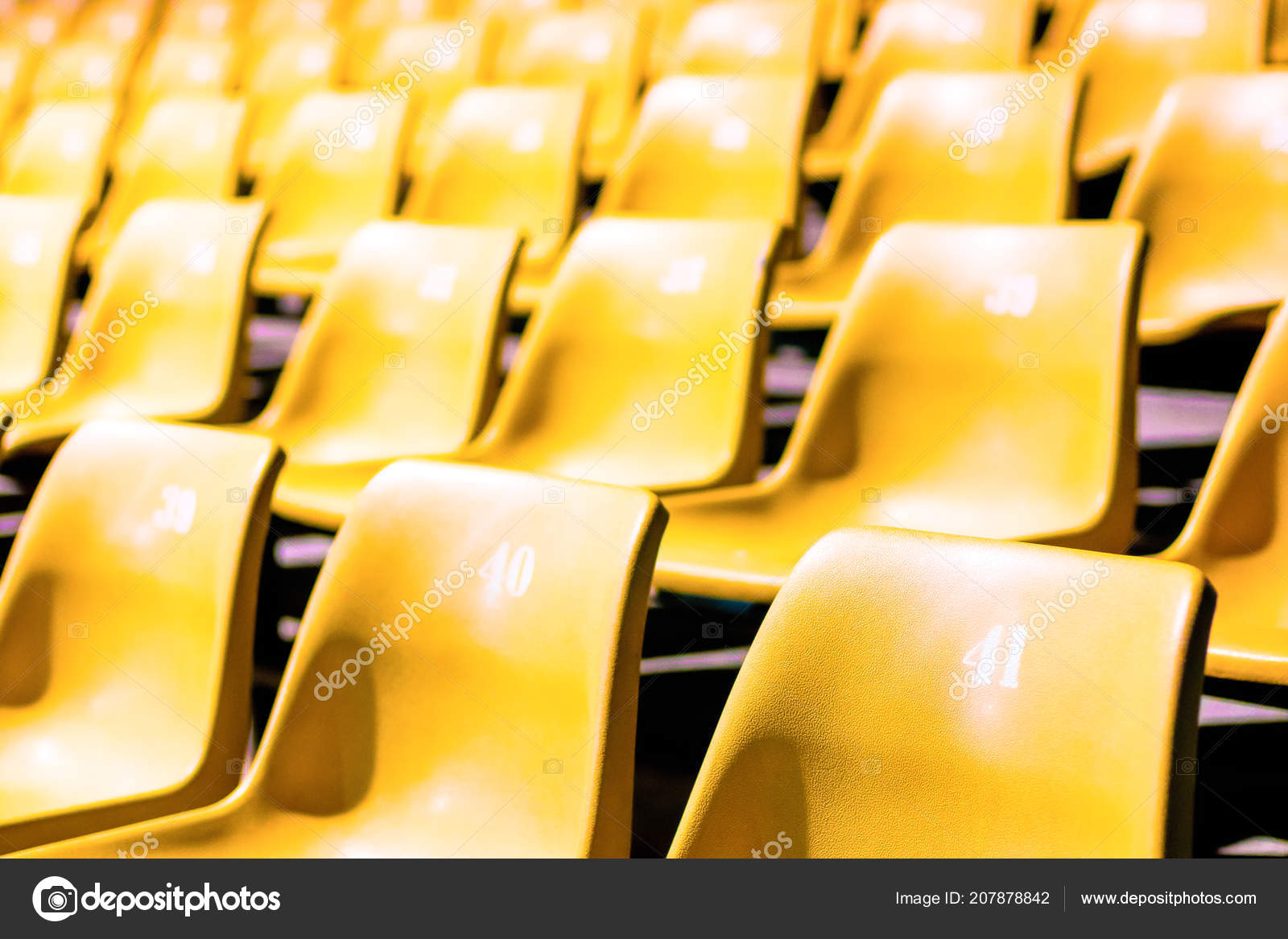 Plastic Chair All Numbers Large Conference Room Stock