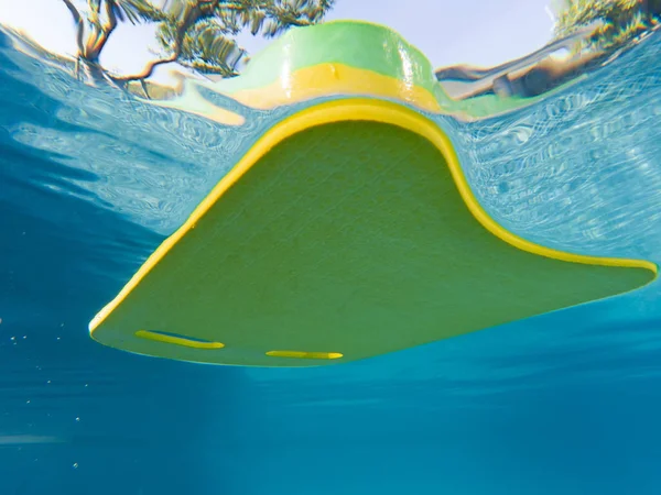 Swimming Board Yellow Green Floating Pool — Stock Photo, Image