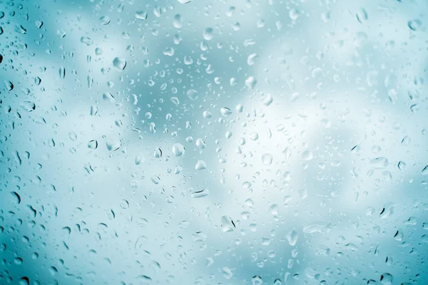 Rain Drops Windshield Evening Heavy Rain — Stock Photo, Image