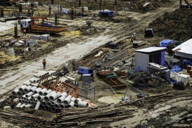 Bangkok Tayland şantiye işleri.