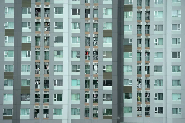 Windows of apartmens in thailand. — Stock Photo, Image