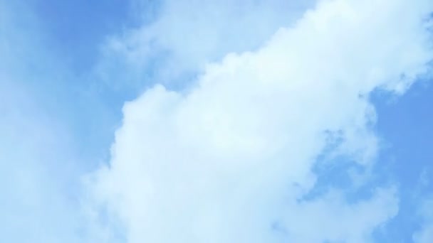 Timelapse Beautiful Blue Sky Clouds Background Blue Sky Clouds Sky — Stock Video