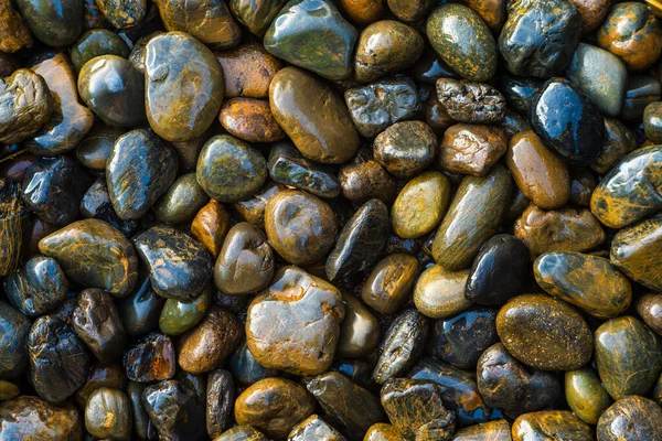 Stenen Textuur Foto Zwarte Stenen Vloer Tuin — Stockfoto