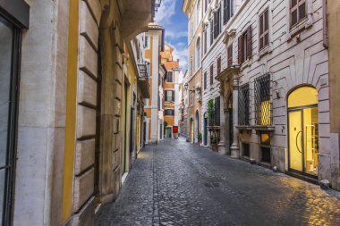 Tipik İtalyan street, Roma, hiçbir insan merkezinde