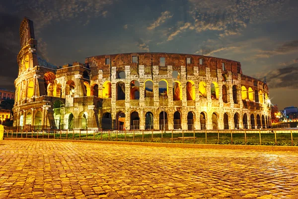 Night View Colosseum Rome — Stock Photo, Image