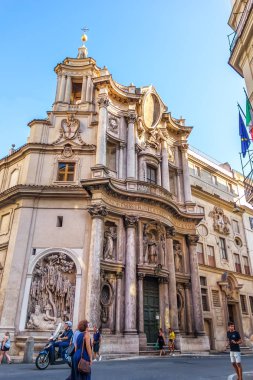 Roma/İtalya, 28 Ağustos 2018: San Marcello al Corso Kilisesi