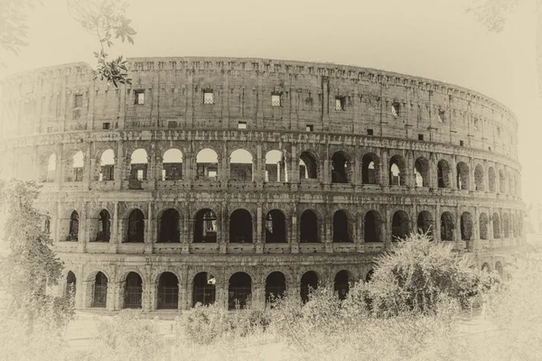 Colosseum vintage foto, retro stijl, Rome, Italië — Stockfoto