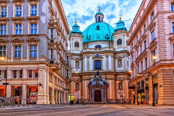 Peterskirche Vienna Graben Austria People — Stock Photo, Image