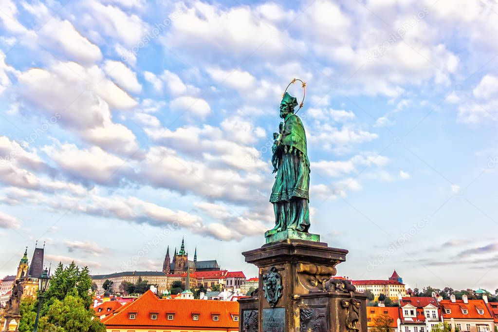 Saint John of Nepomuk Statue on the Charles Bridge, Prague