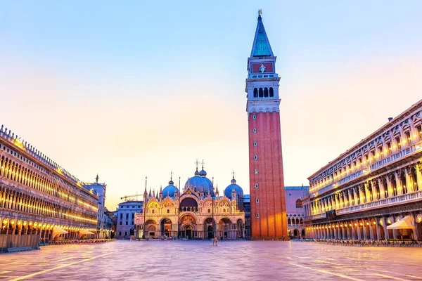 Basilica San Marco with its Campanile in the famous Piazza San M