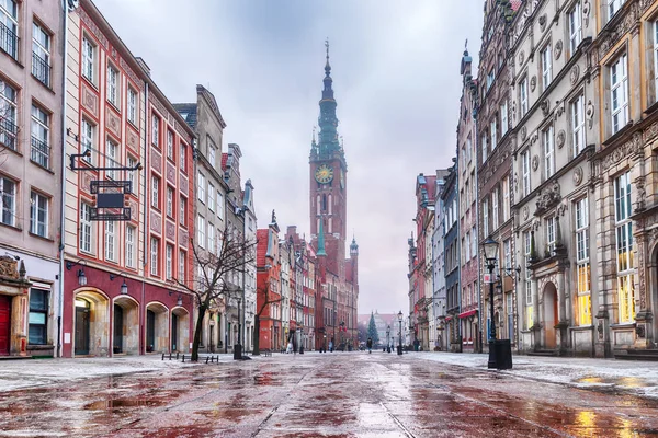 Tiempo Navidad Long Market Gdansk Polonia —  Fotos de Stock