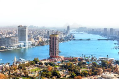 Mısır'da Kahire'nin Gezira adasında görünüm
