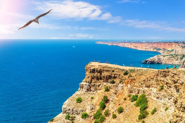 Cape Fiolent beautiful view, Crimean Peninsula, Ukraine — Stock Photo, Image