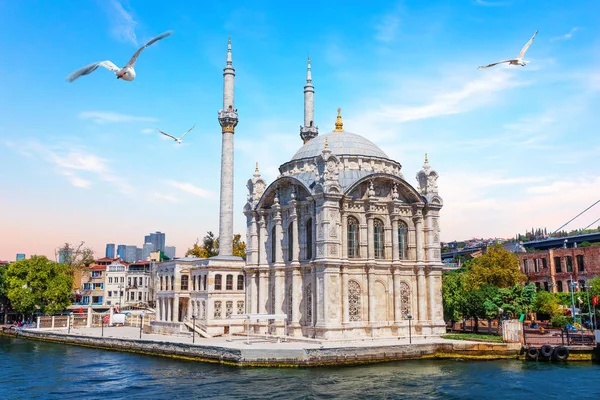 보스포러스, 이스탄불, 터키의 오르타코이 모스크 — 스톡 사진