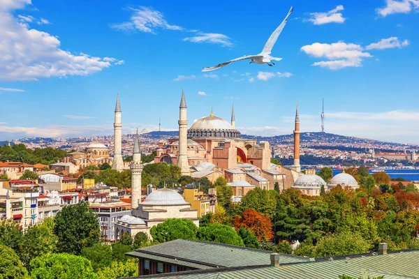 İstanbul'un ünlü simge yapılarından Ayasofya'nın güzel manzarası