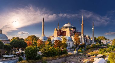 İstanbul 'un Ayasofya Büyük Camii, Türkiye.
