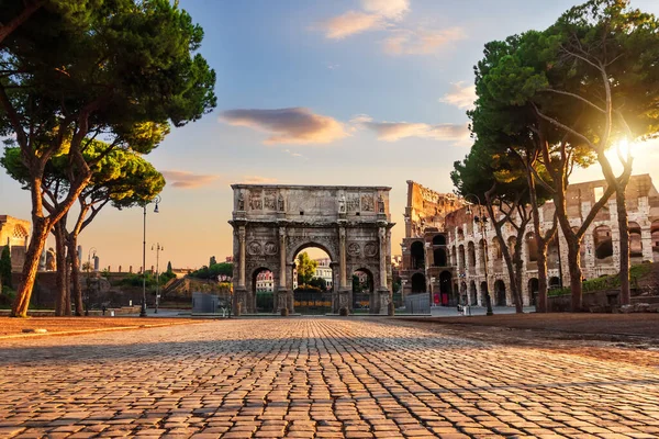 意大利罗马的君士坦丁拱门 — 图库照片
