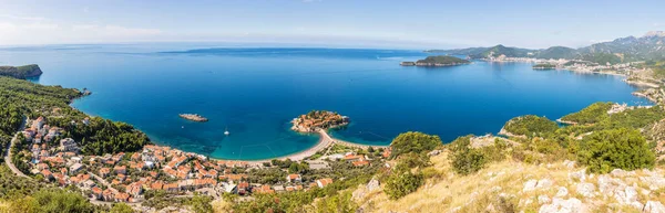 Sveti Stefan Air Panorama Budva Region Montenegro — стокове фото