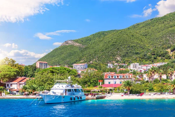 Prachtige Adriatische Kust Landschap Baai Van Kotor Montenegro — Stockfoto