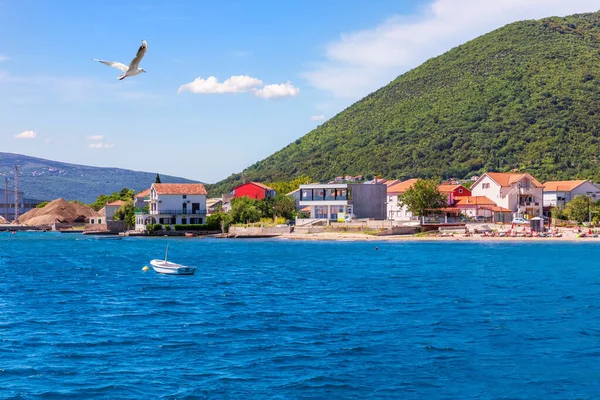 Litoral Baía Kotor Mar Adriático Montenegro — Fotografia de Stock