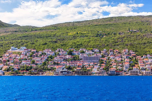 Aldeia Baía Kotor Costa Mar Adriático Montenegro — Fotografia de Stock