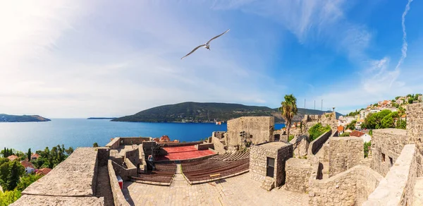 Fortaleza Kanli Kula Herceg Novi Montenegro Panorama Verão — Fotografia de Stock