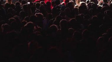 Dans ve müzik festivali konser tezahürat insan kalabalığı