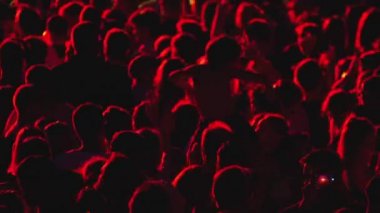 Dans ve müzik festivali konser tezahürat insan kalabalığı