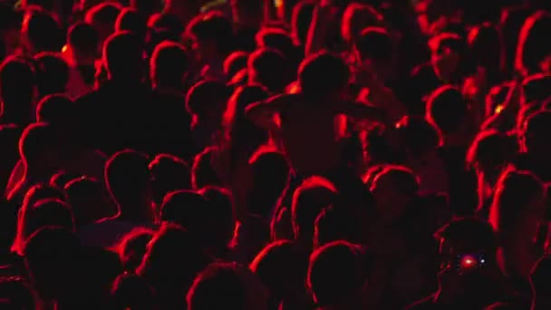 Foule Personnes Dansant Applaudissant Concert Festival Musique — Video