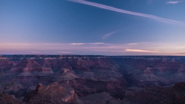 Grand Canyon Napkelte Idő Telik Gyönyörű Arizona Sivatagi Táj — Stock videók