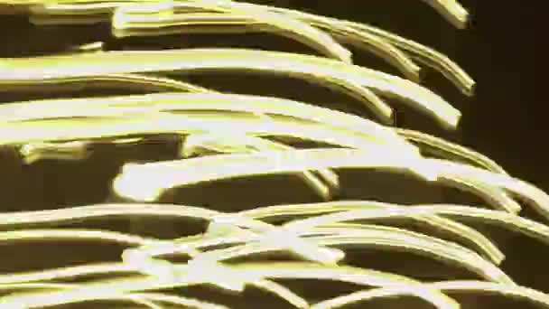 Grunge Etkisi Kaplama Uzun Pozlama Işık Yollar — Stok video