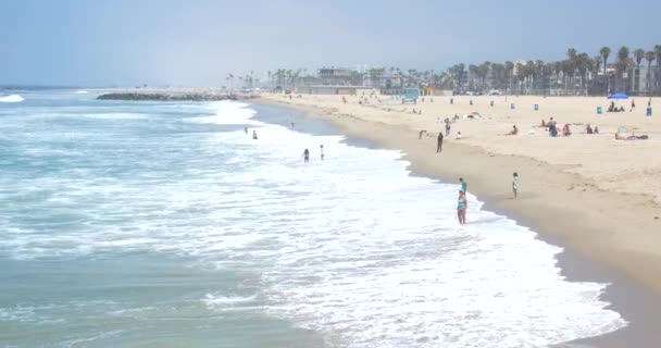 Soliga Venice Beach Scenic Los Angeles Kalifornien — Stockvideo
