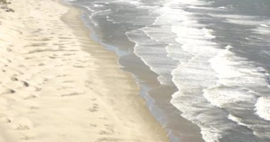 Hava rüzgârlı plaj ve okyanus manzara, Oregon kıyılarında