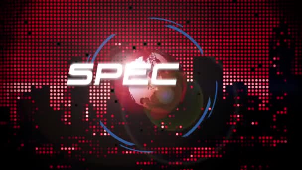 Special Report Animated Title Graphic Broadcast News — Stock Video