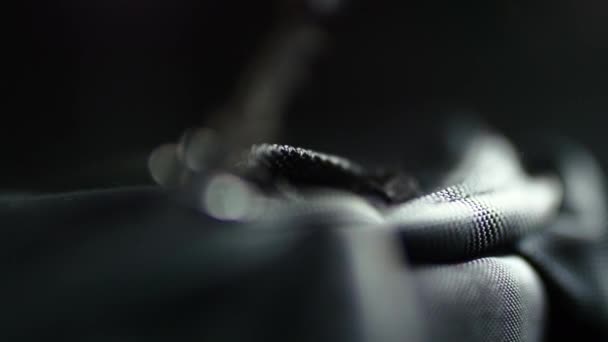 Zip Açılış Sırt Çantası Kadar Yakın Unzipping — Stok video