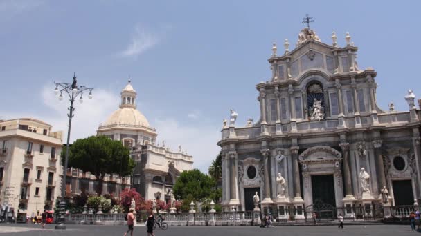 Cathédrale Santagata Cathédrale Catholique Romaine Amp Touristes Catane — Video