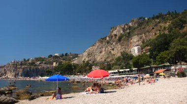 Güzel Isola Bella Beach, Taormina Sicilya İtalya