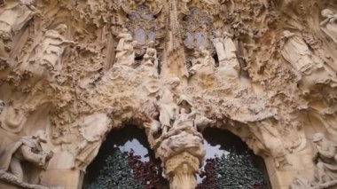 La Sagrada Aile Katedrali Dış Mimari Detayı