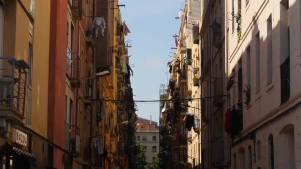 Blocs Appartements Style Européen Barcelone Espagne — Video
