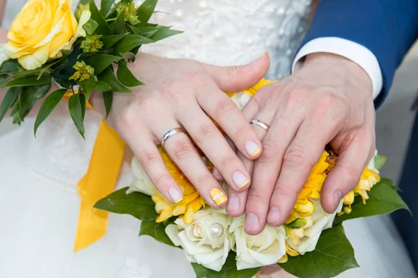 Accesorios Boda Anillos Decoración — Foto de Stock