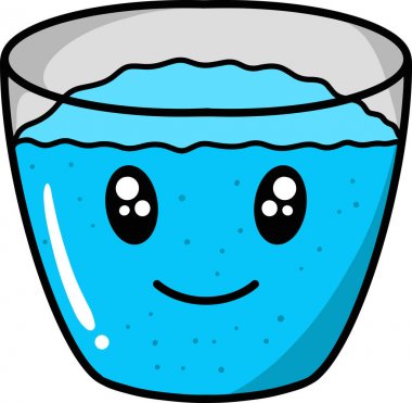 Çocuklar ve giysi baskıiçin beyaz arka plan ile su cam doodle vektör