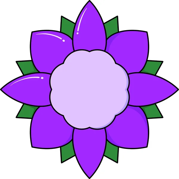 Purple cartoon doodle flower vector illustration with white background for kids and clothes' print