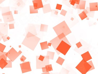 İş web sitesi veya sunum arka planı için beyaz arka planlı turuncu kare illüstrasyon