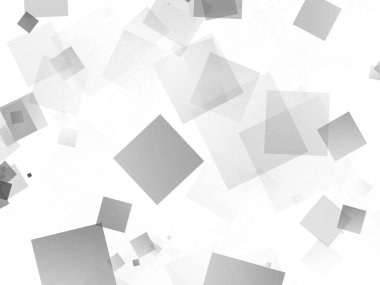 İş web sitesi veya sunum arka planı için beyaz arka planlı gri kare çizim