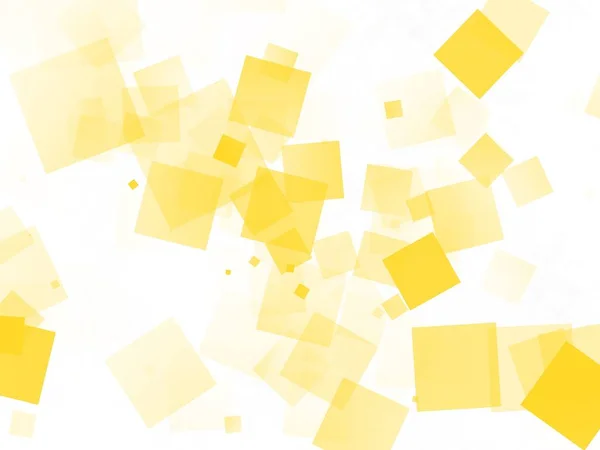 Yellow Square Illustration White Background Business Website Presentation Background — 스톡 사진