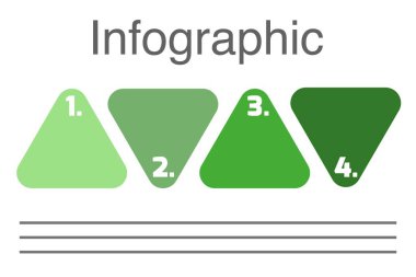 4 seçenekli sunum iş bilgi grafiği şablonu. İş akışı düzeni, diyagram, yıllık rapor, web tasarımı için kullanılabilir.